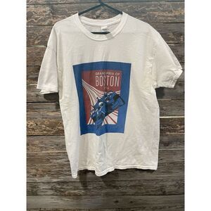 Grand Prix Of Boston 2016 Shirt White Short‎ Sleeve Size Large Racing